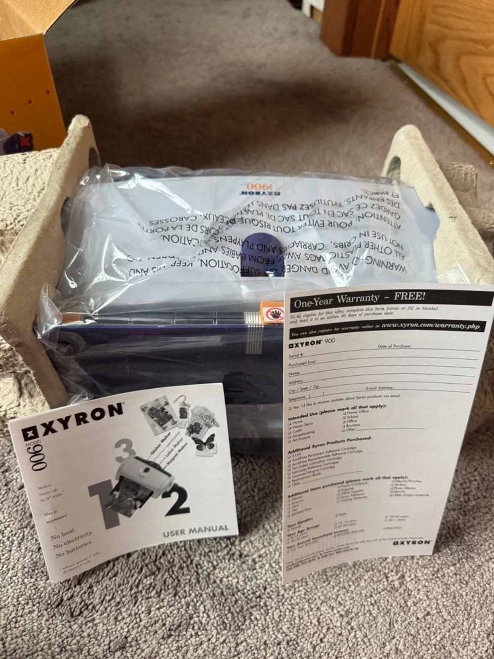 Xyron Model 900 Sticker Laminator Magnet Label Machine